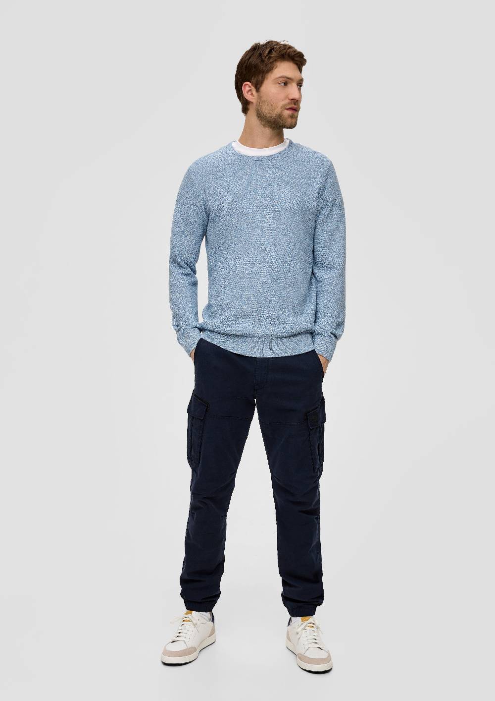 S.Oliver Feinstrickpullover mit Crew Neck zollfrei