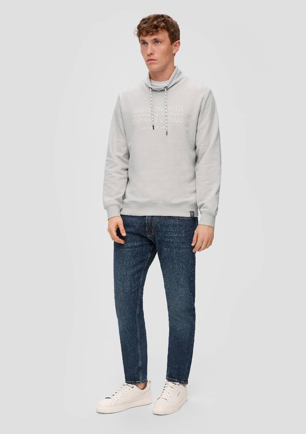 S.Oliver Sweatshirt mit Logo-Print 50% Rabatt für begrenzte Zeit