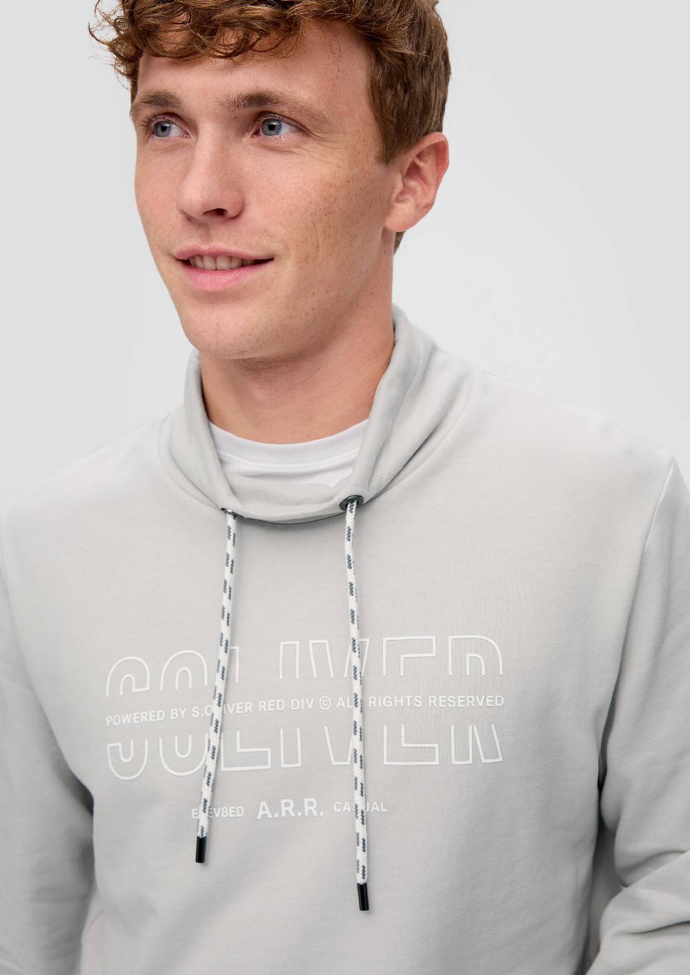 S.Oliver Sweatshirt mit Logo-Print 50% Rabatt für begrenzte Zeit