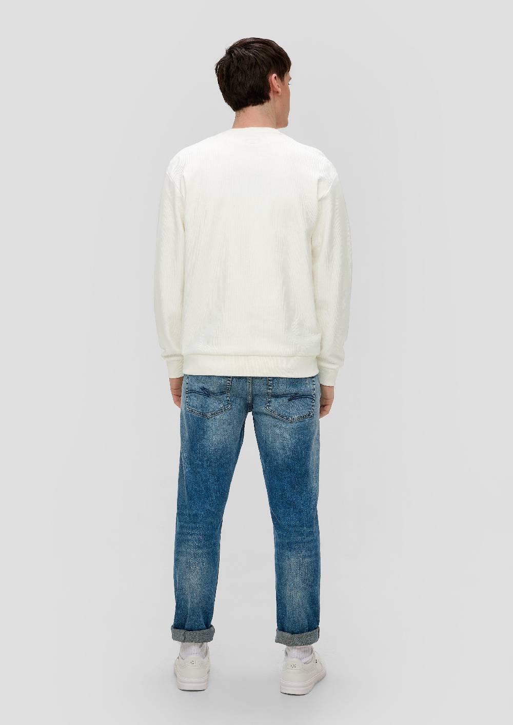 S.Oliver Sweatshirt mit Rippstruktur Auslauf