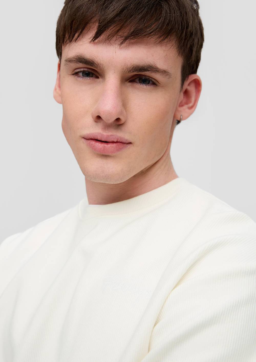 S.Oliver Sweatshirt mit Rippstruktur Auslauf
