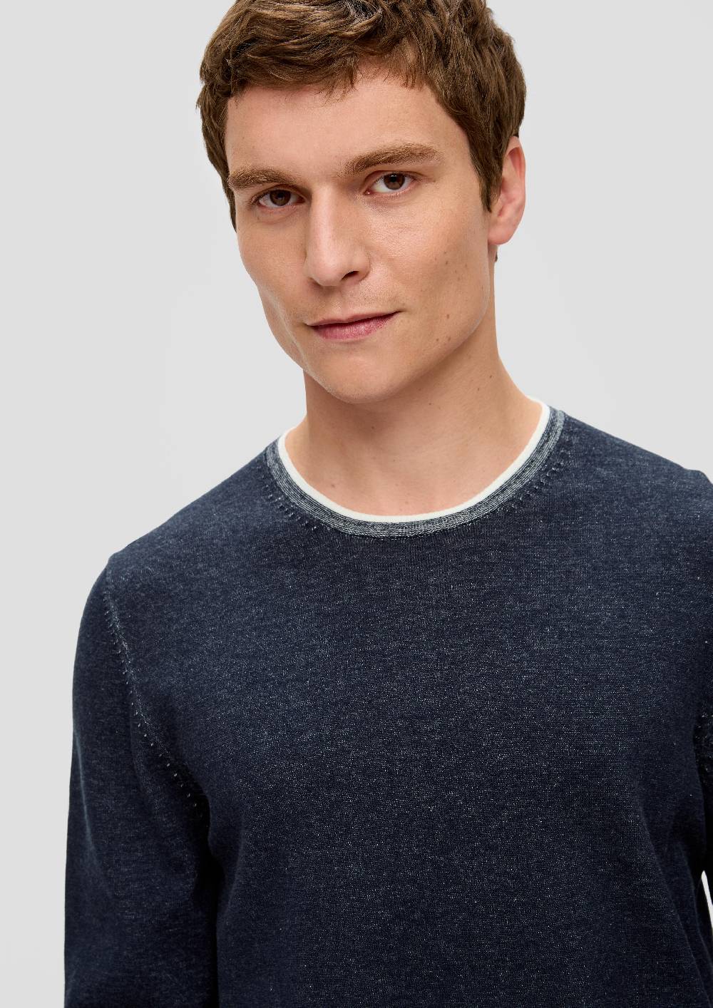 S.Oliver Strickpullover in melierter Optik Angebote