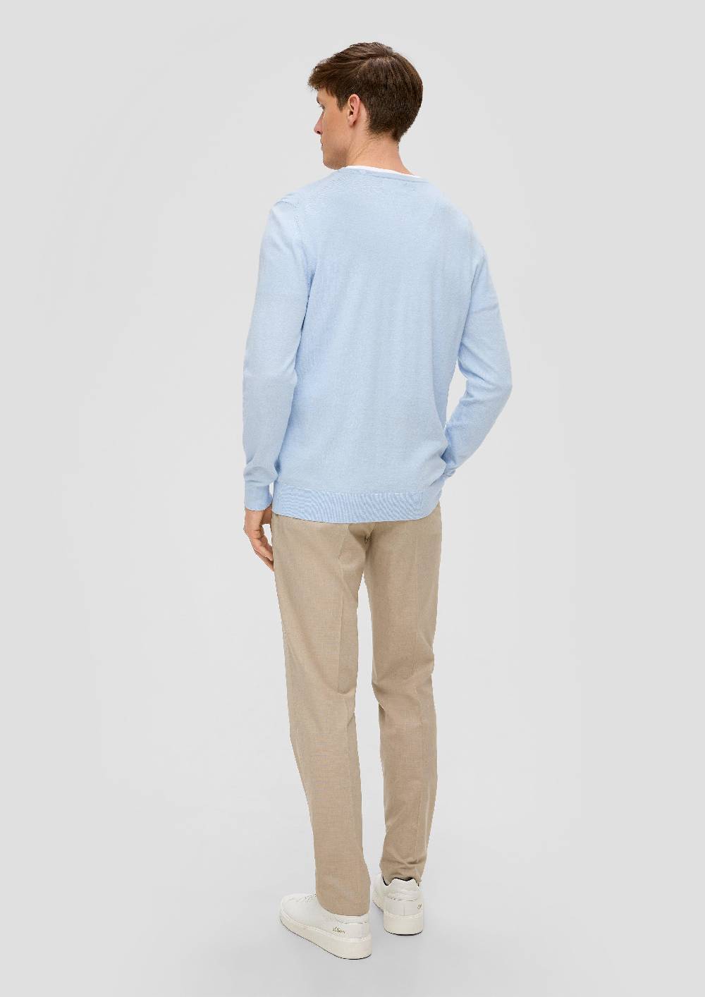 S.Oliver Strickpullover aus Seide mit Crew Neck im Angebot