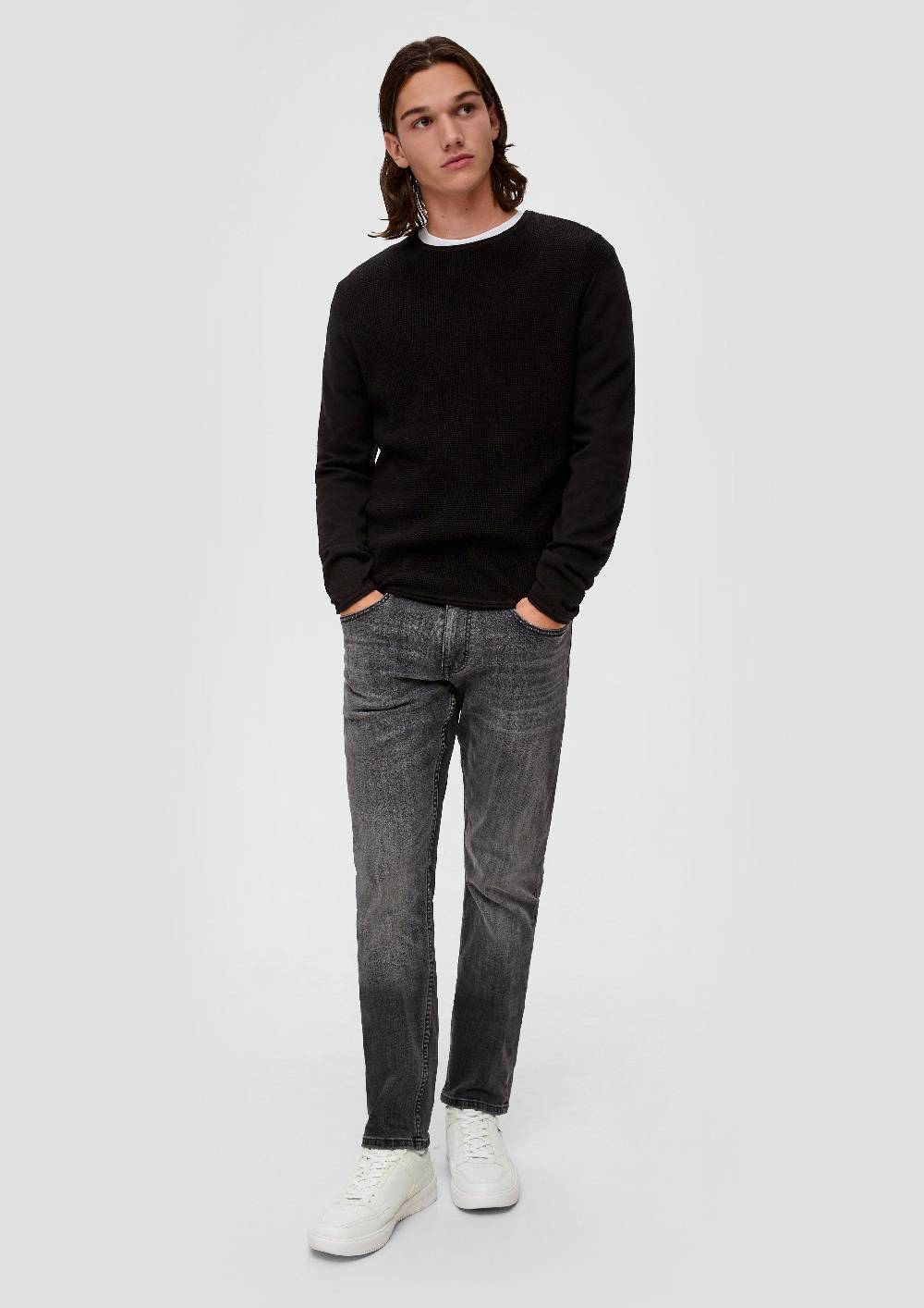 S.Oliver Strickpullover mit Musterstruktur Limitierter Zeitrabatt