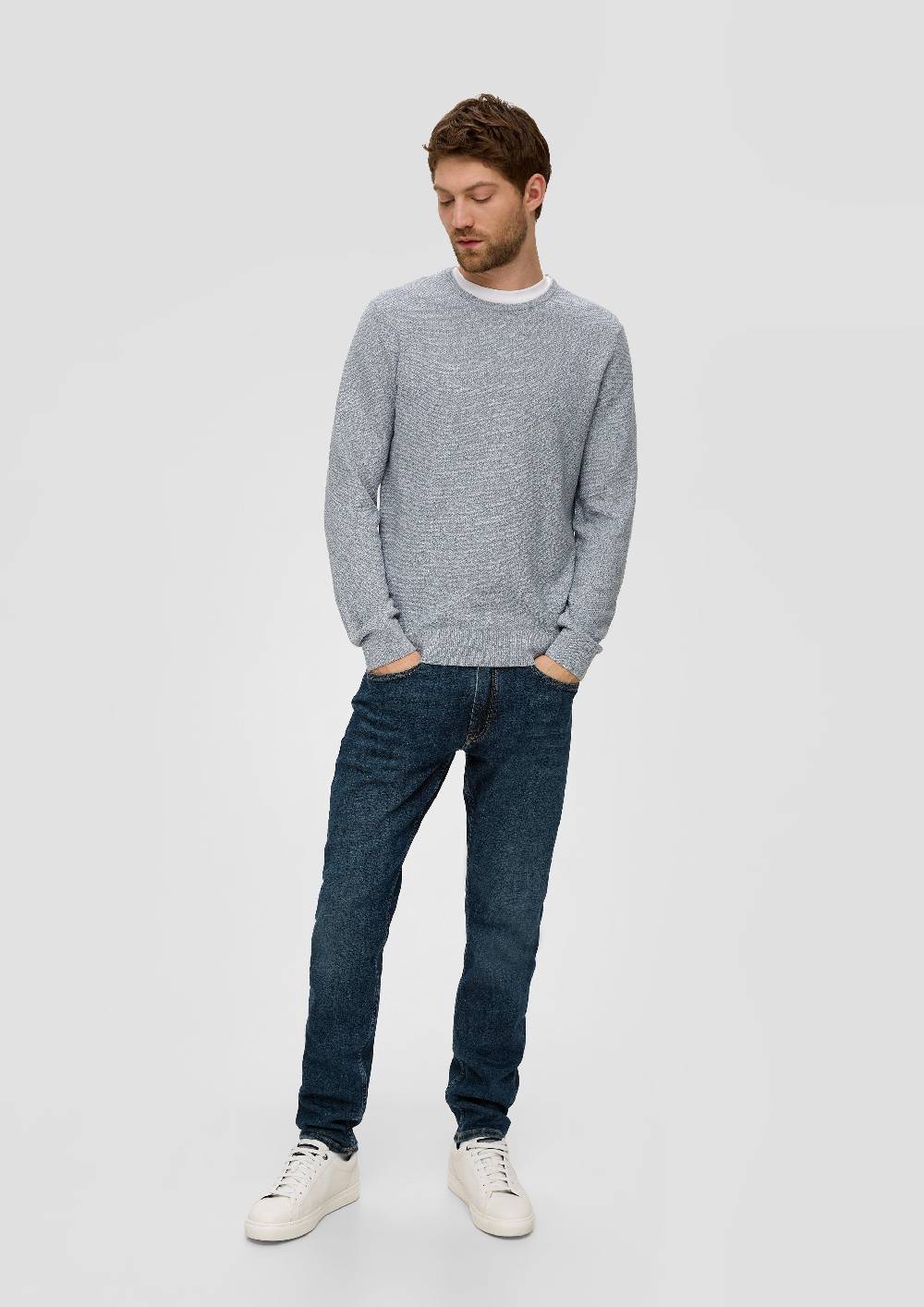 S.Oliver Feinstrickpullover mit Crew Neck Fabrik Onlineshop