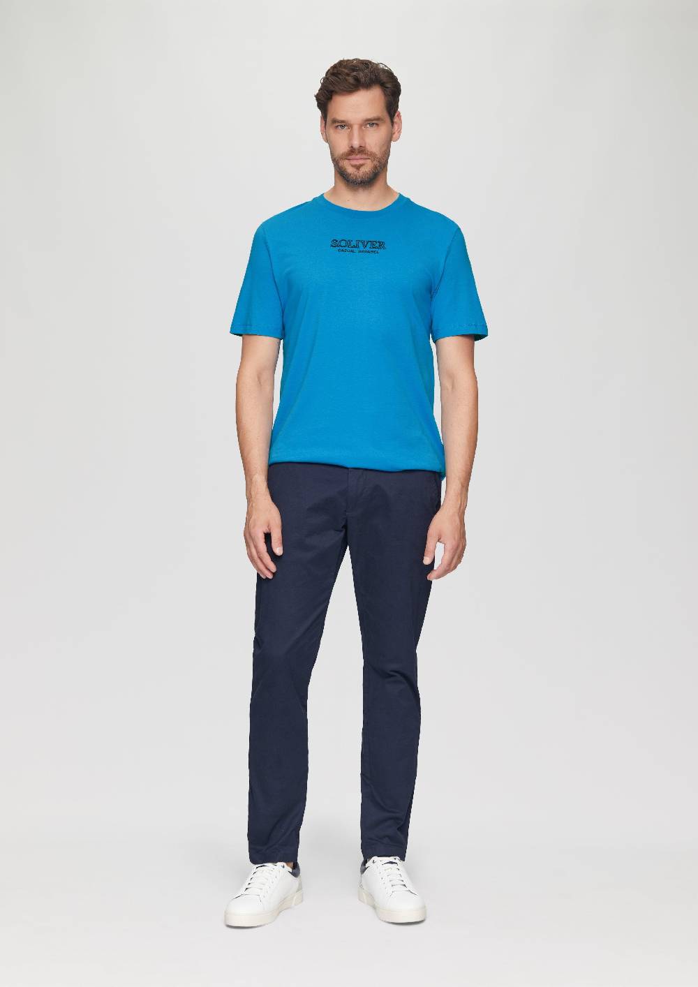 S.Oliver T-Shirt mit Logo-Motiven aus reiner Baumwolle Weihnachtsangebot