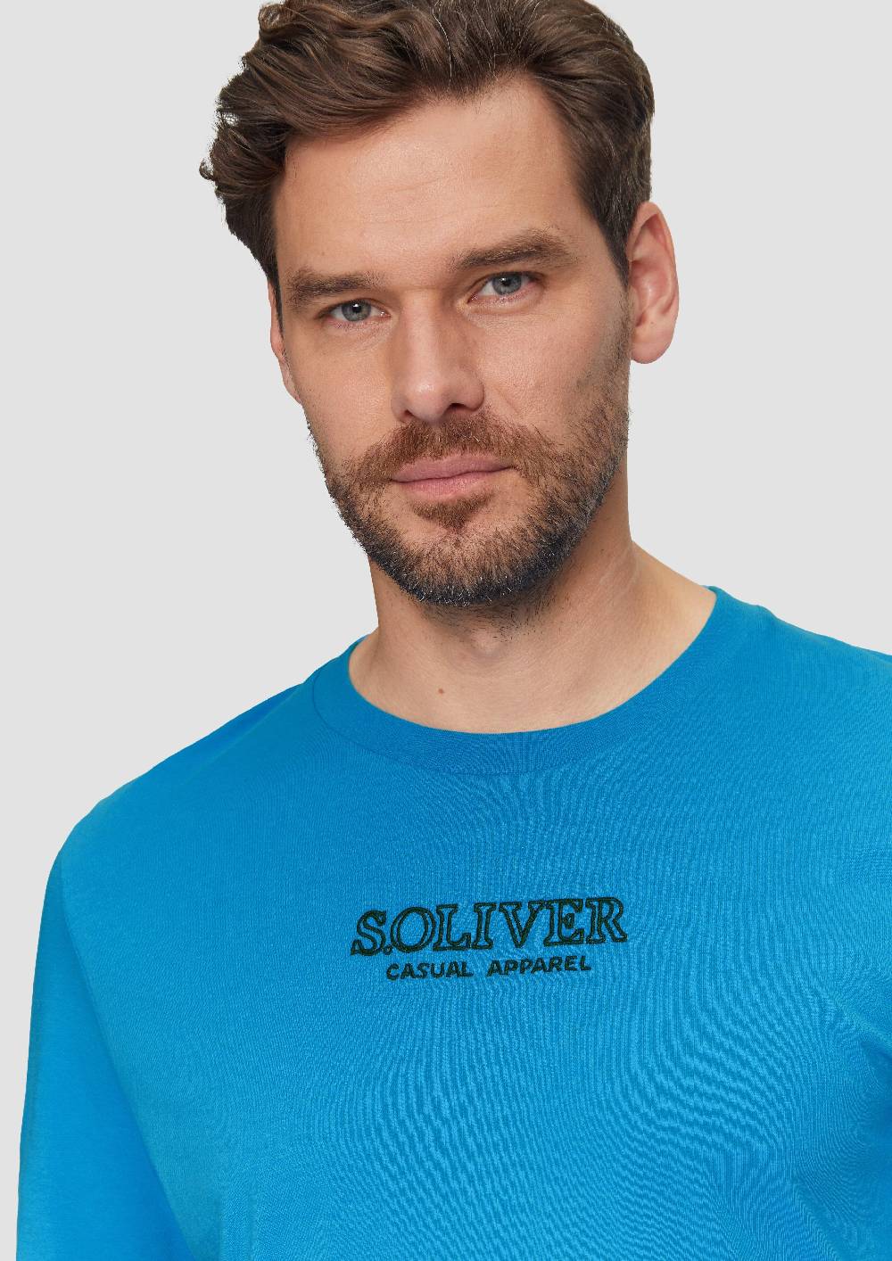 S.Oliver T-Shirt mit Logo-Motiven aus reiner Baumwolle Weihnachtsangebot