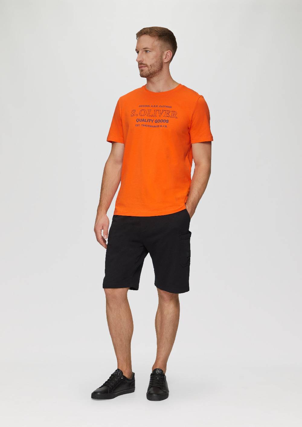 S.Oliver T-Shirt mit Logo-Motiven aus reiner Baumwolle Osterangebot