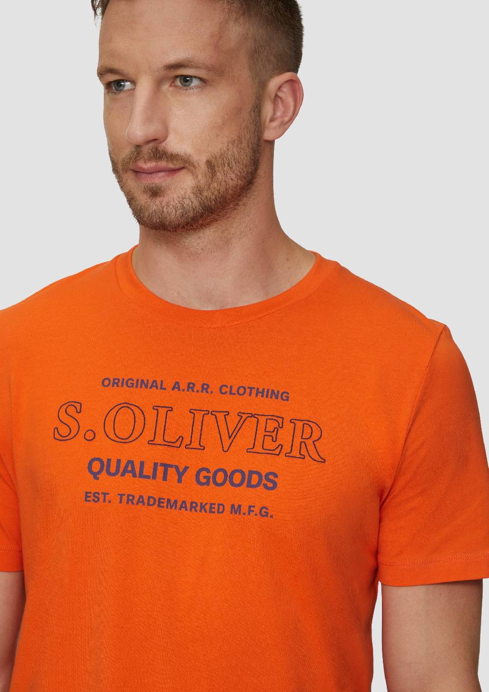 S.Oliver T-Shirt mit Logo-Motiven aus reiner Baumwolle Osterangebot