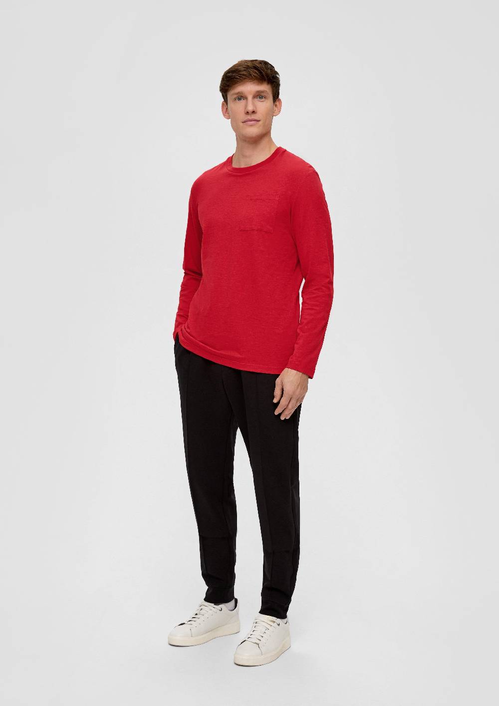 S.Oliver Longsleeve mit Flammgarnstruktur Räumungsverkauf
