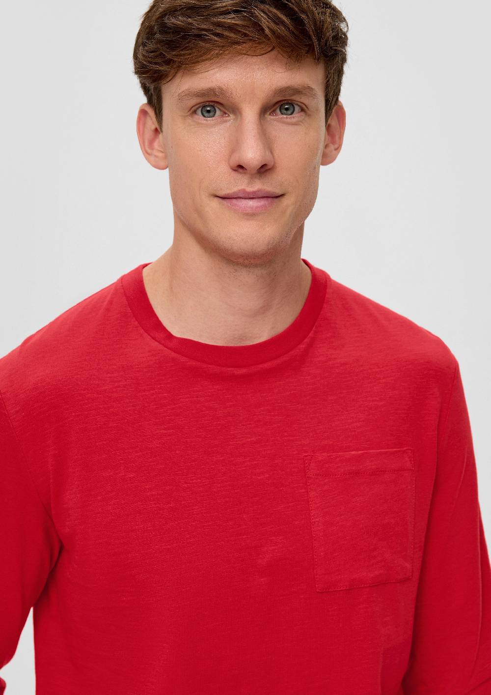 S.Oliver Longsleeve mit Flammgarnstruktur Räumungsverkauf