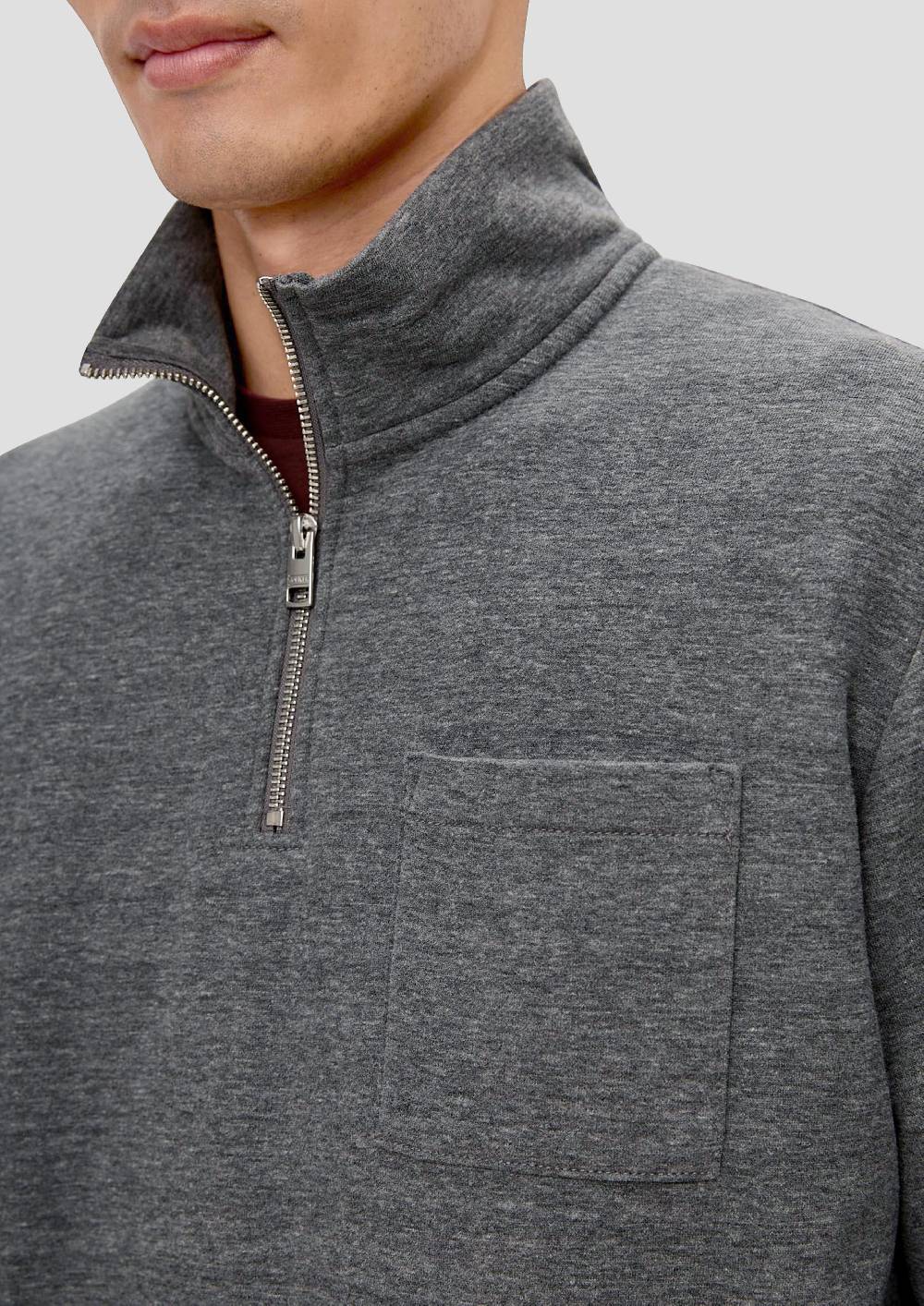 S.Oliver Sweatshirt mit Brusttasche Tägliche Deals