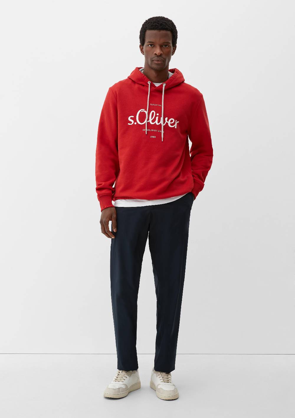 S.Oliver Hoodie mit Frontprint Tiefpreis