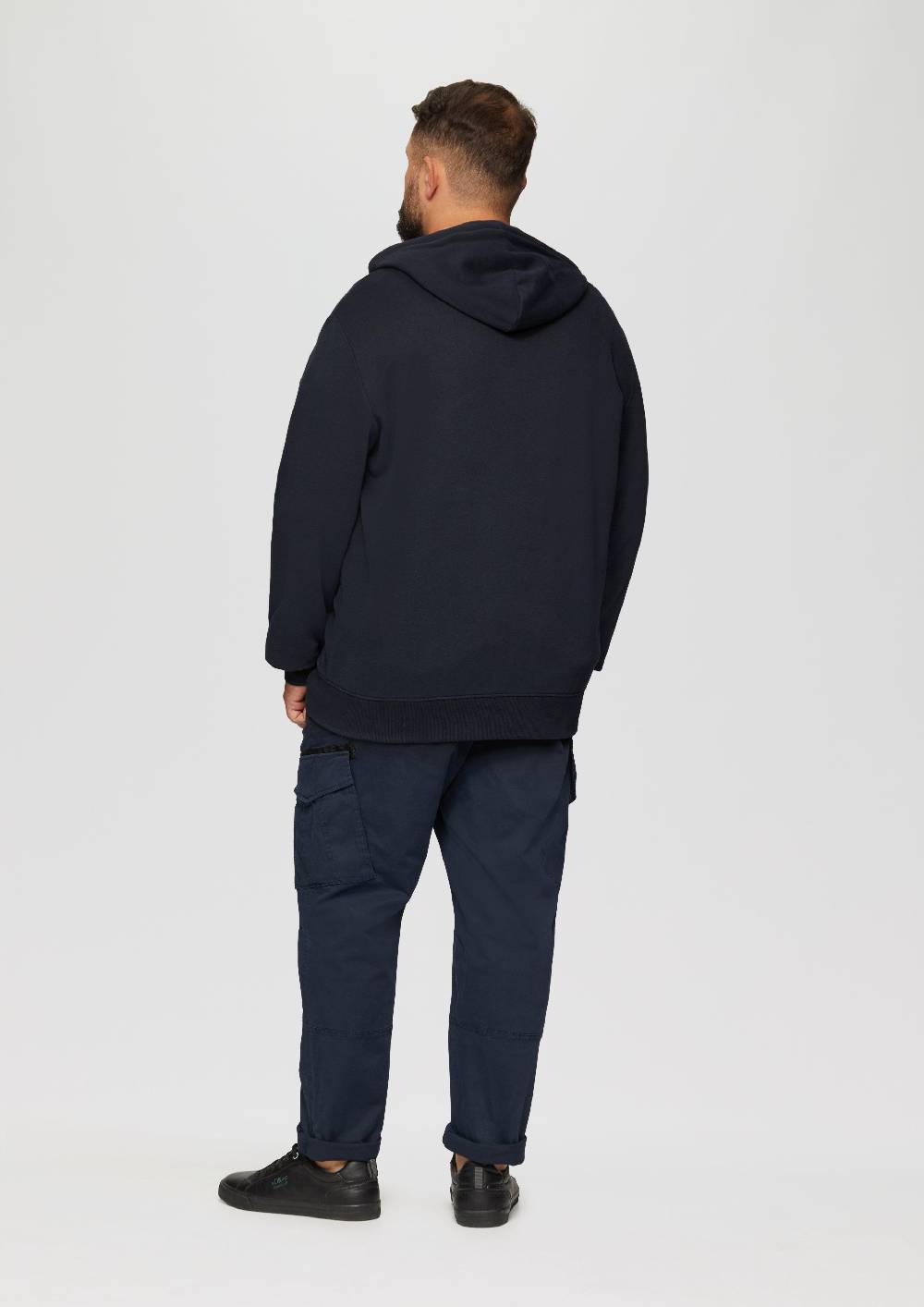 S.Oliver Sweatshirt-Jacke mit Kapuze und Logo Kostenlose Rückgabe