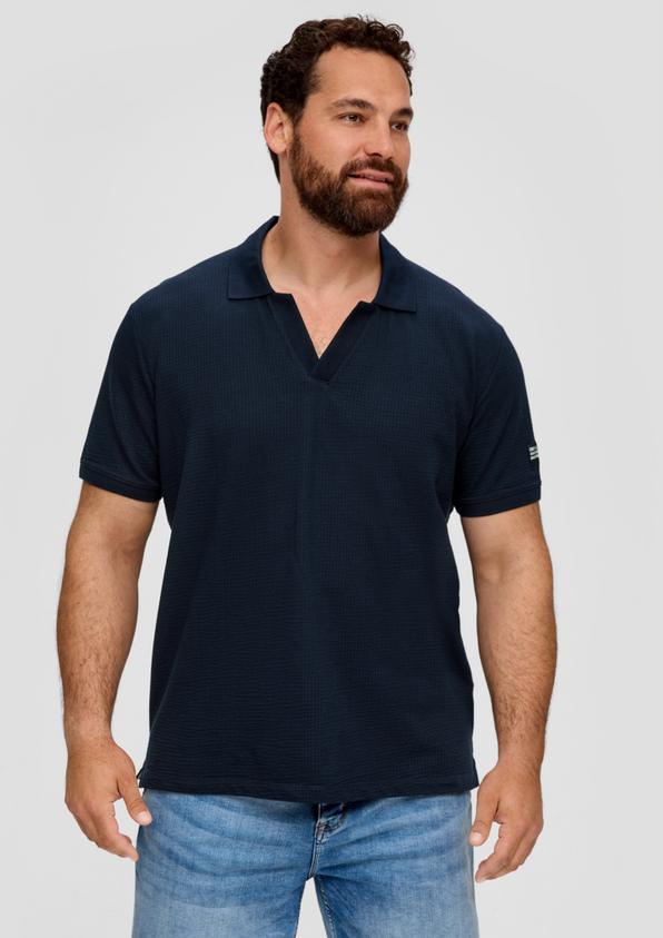 S.Oliver Poloshirt aus Baumwollstretch mit Applikation Begrenzte Freigabe