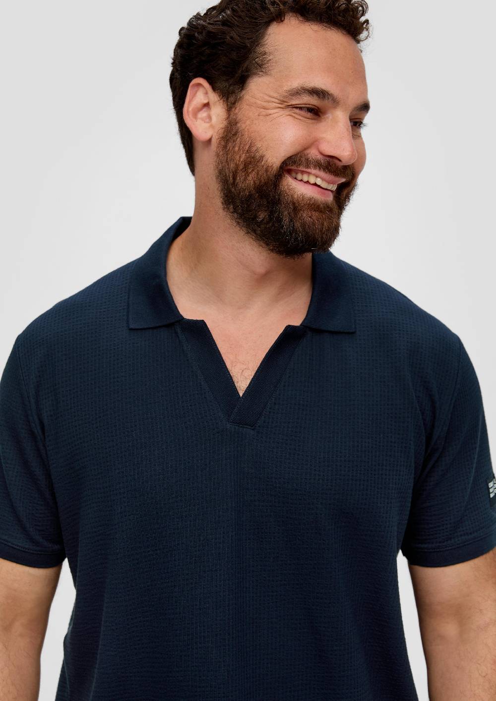 S.Oliver Poloshirt aus Baumwollstretch mit Applikation Begrenzte Freigabe