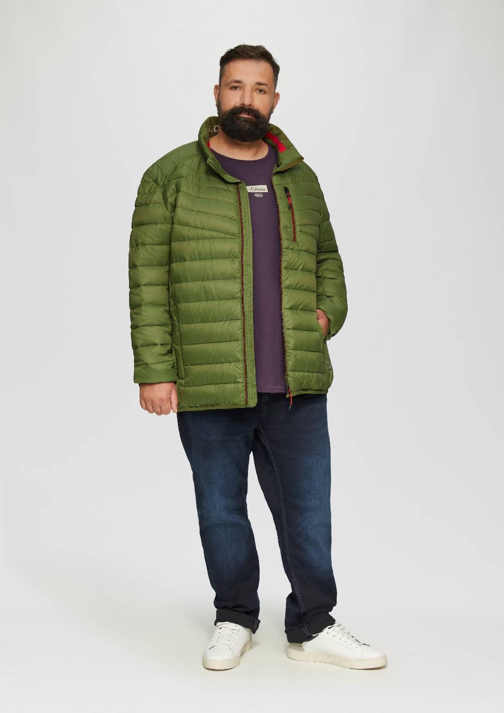 S.Oliver Wasserabweisende Steppjacke aus recyceltem Polyester Nur noch ein Tag übrig