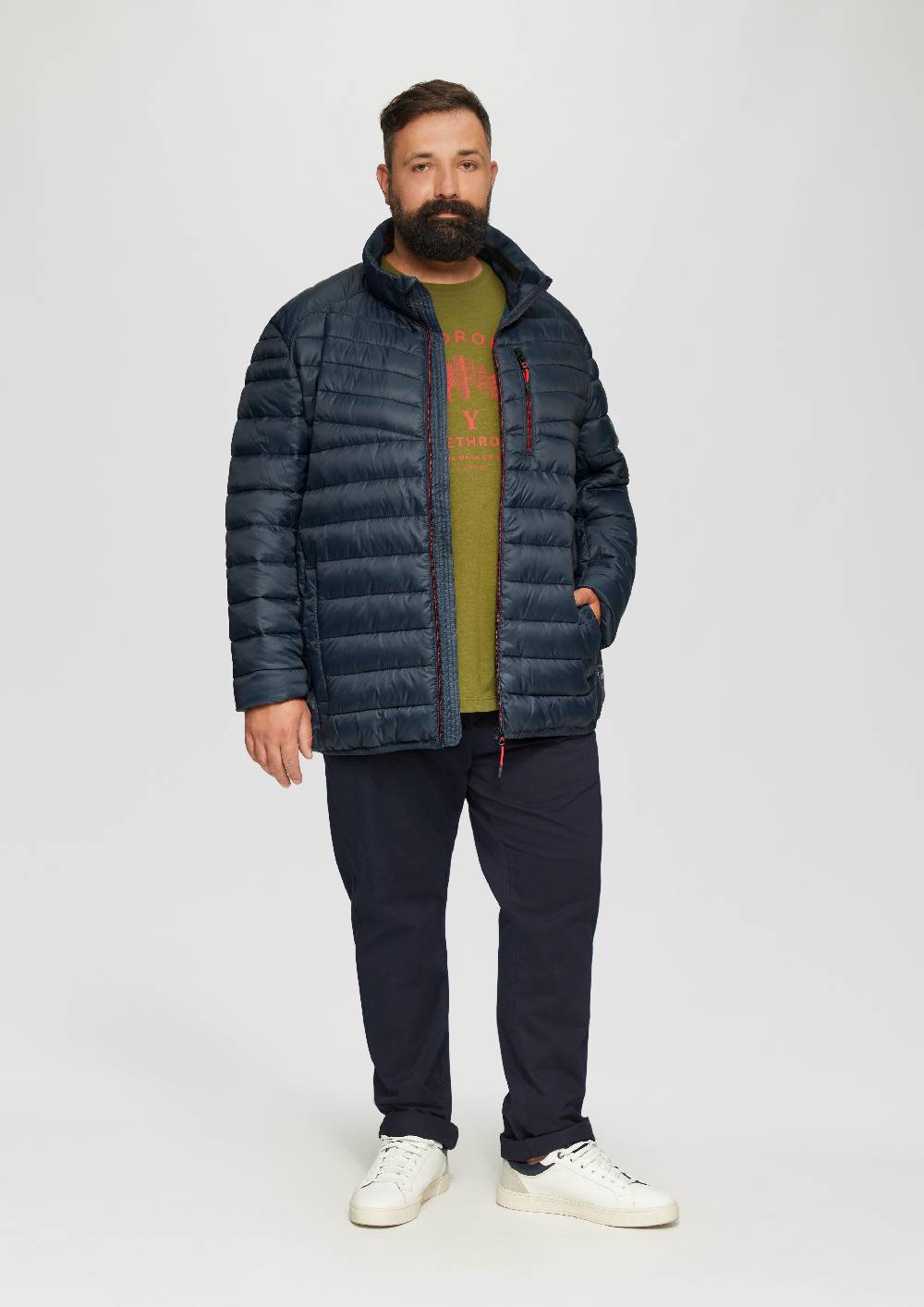 S.Oliver Wasserabweisende Steppjacke aus recyceltem Polyester Super Rabatt