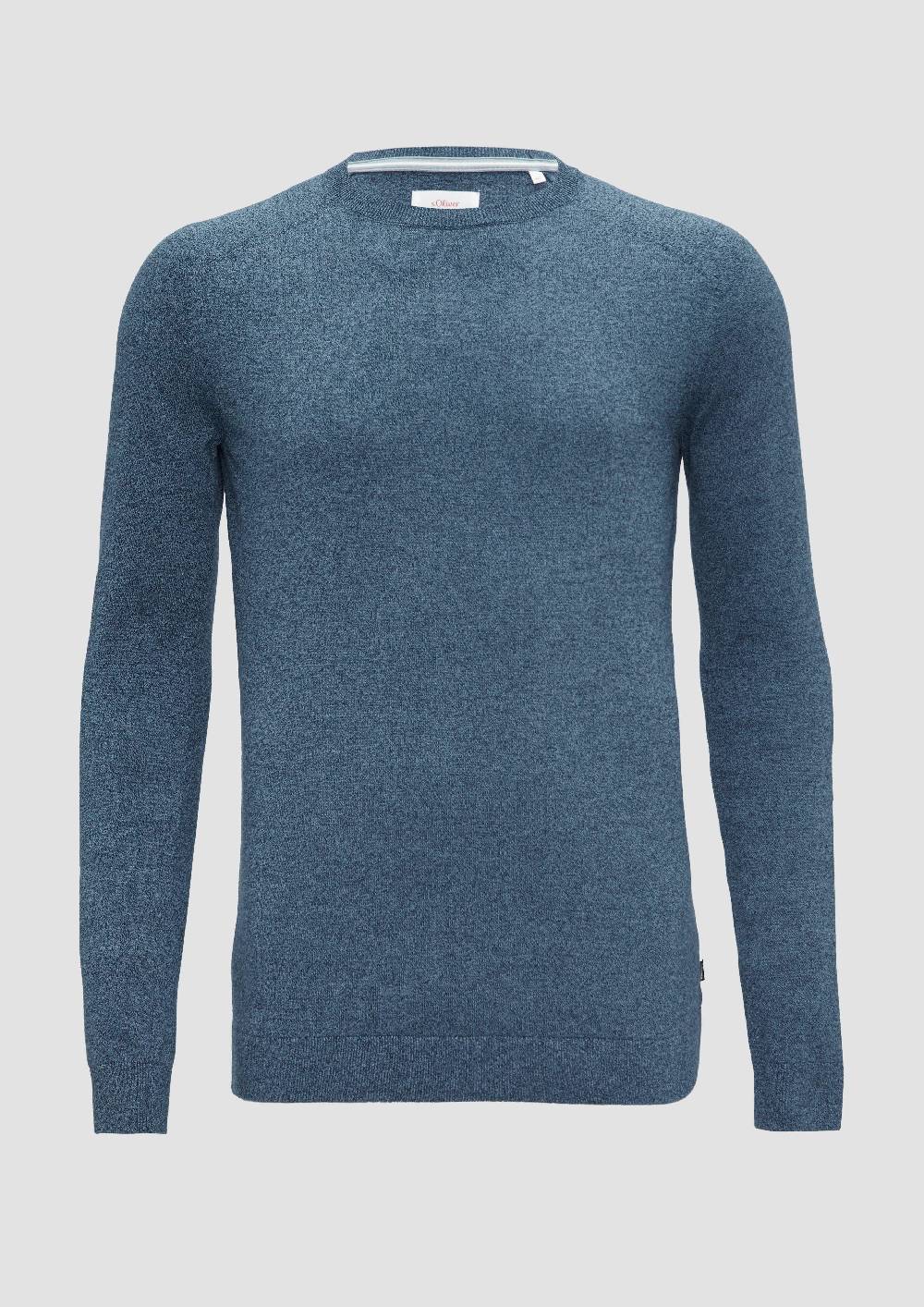 S.Oliver Strickpullover mit Rippbündchen Kostenloser Versand international