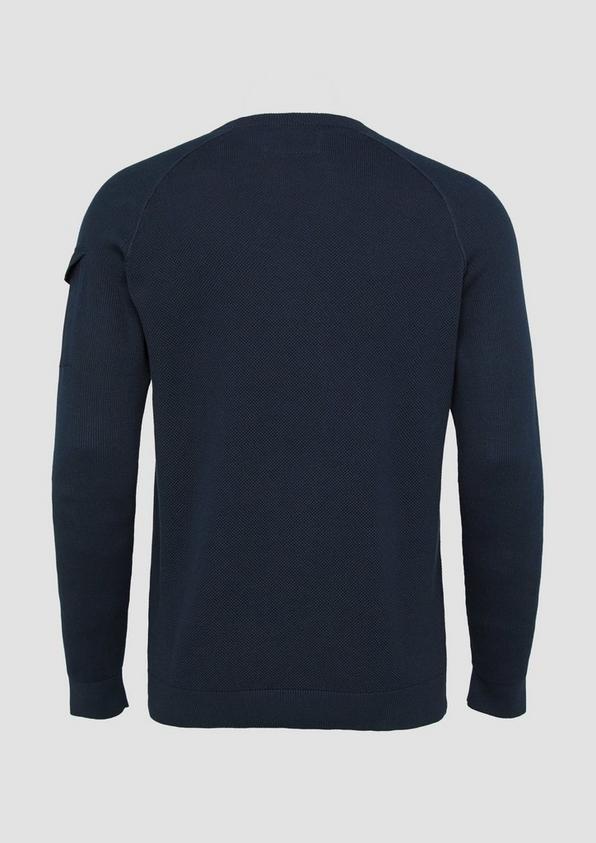 S.Oliver Strickpullover mit aufgesetzter Tasche am Arm Begrenzt auf 3 Tage