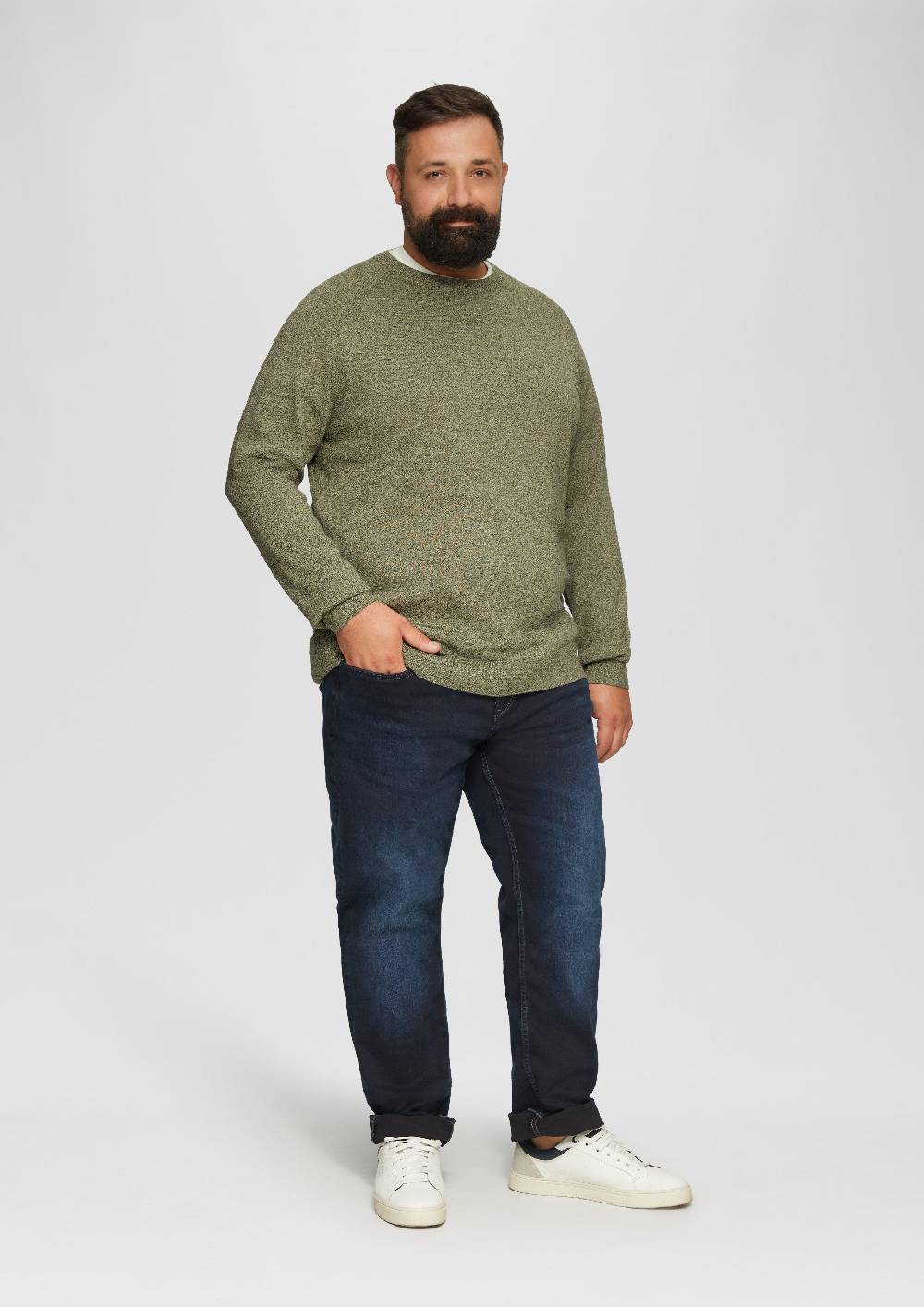 S.Oliver Strickpullover mit Rippbündchen Black Friday Preise