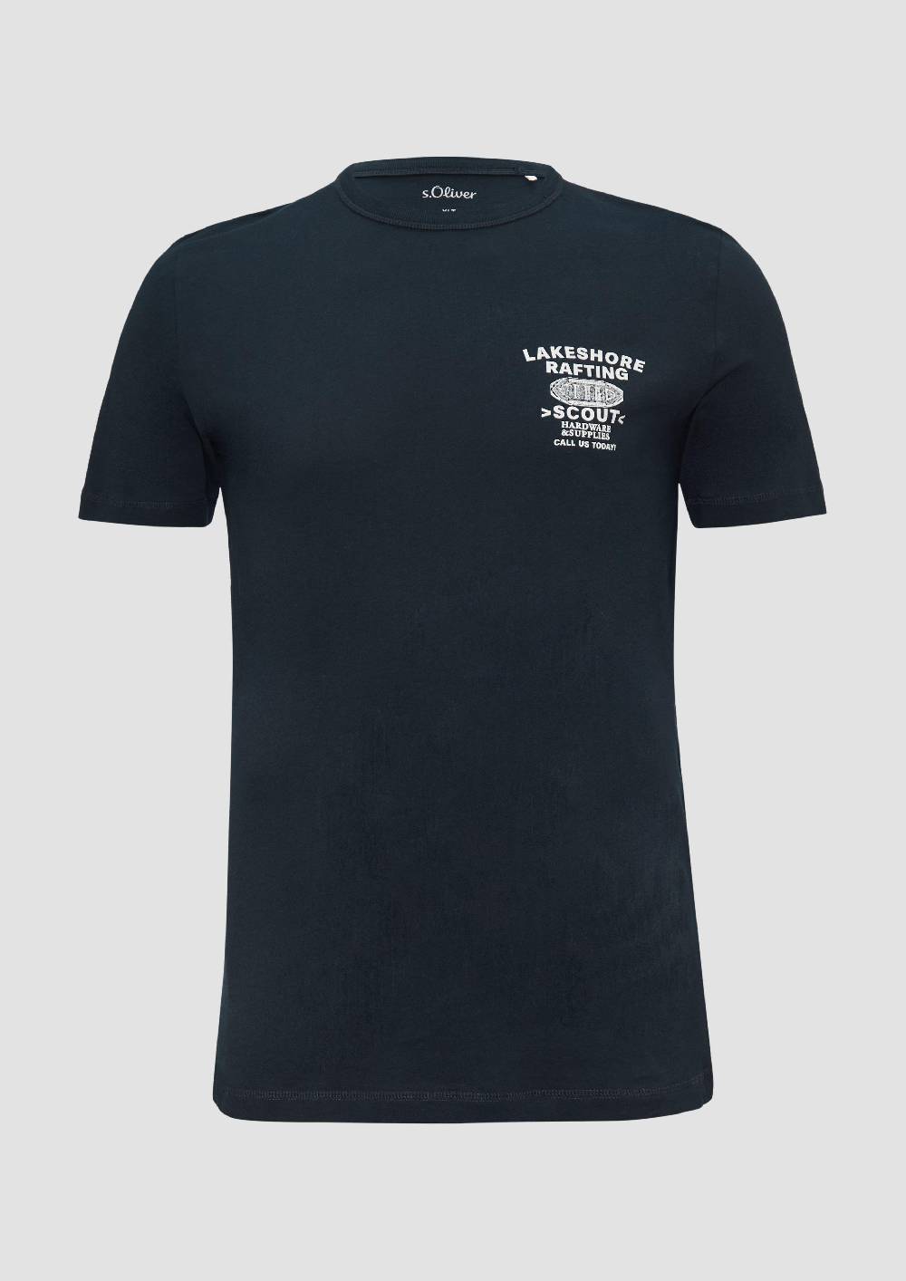 S.Oliver Baumwollshirt mit Frontprint 50% Rabatt für begrenzte Zeit