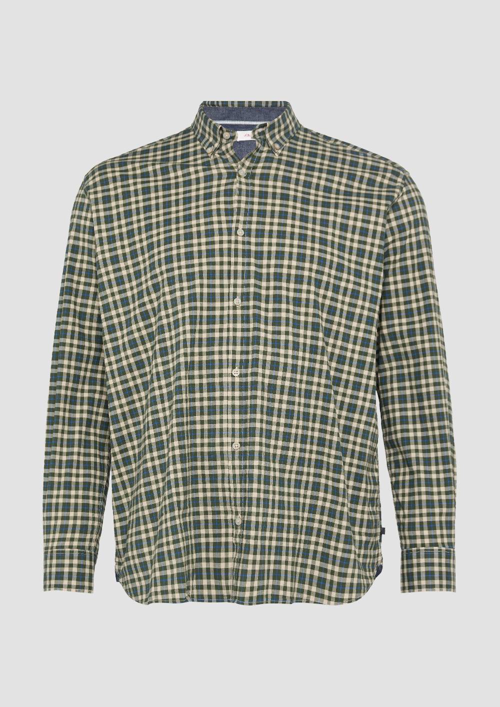 S.Oliver Hemd mit Button-Down-Kragen aus Baumwollstretch Fabrikpreis