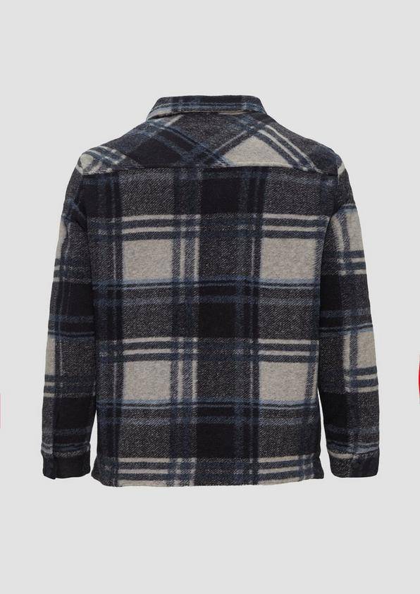 S.Oliver Karierte Hemdjacke aus Wollmix Sonderangebot