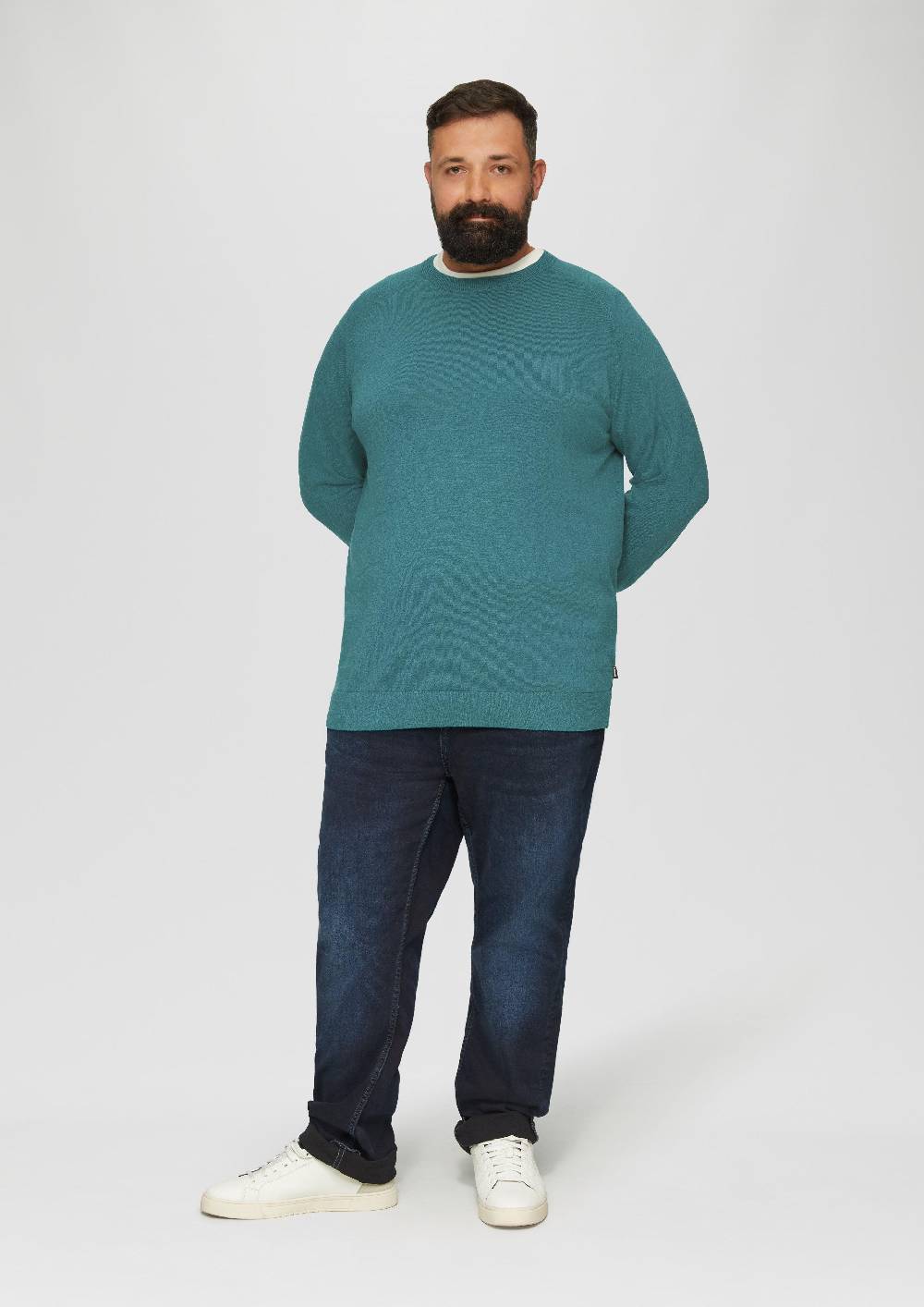 S.Oliver Strickpullover mit Rippbündchen Flash Sale