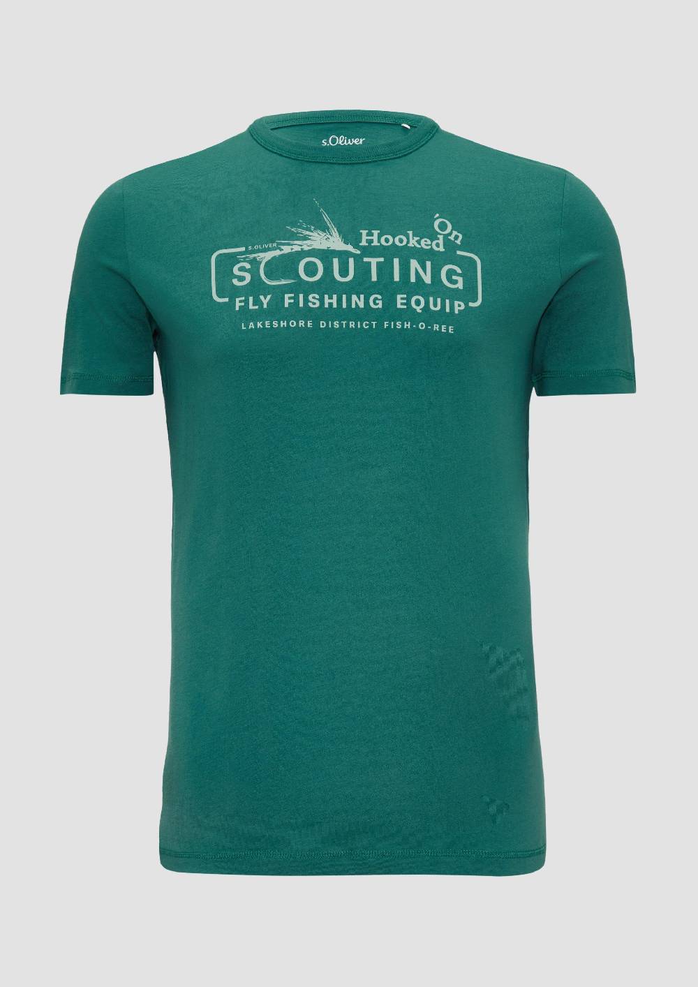 S.Oliver Baumwollshirt mit Frontprint Preisnachlass