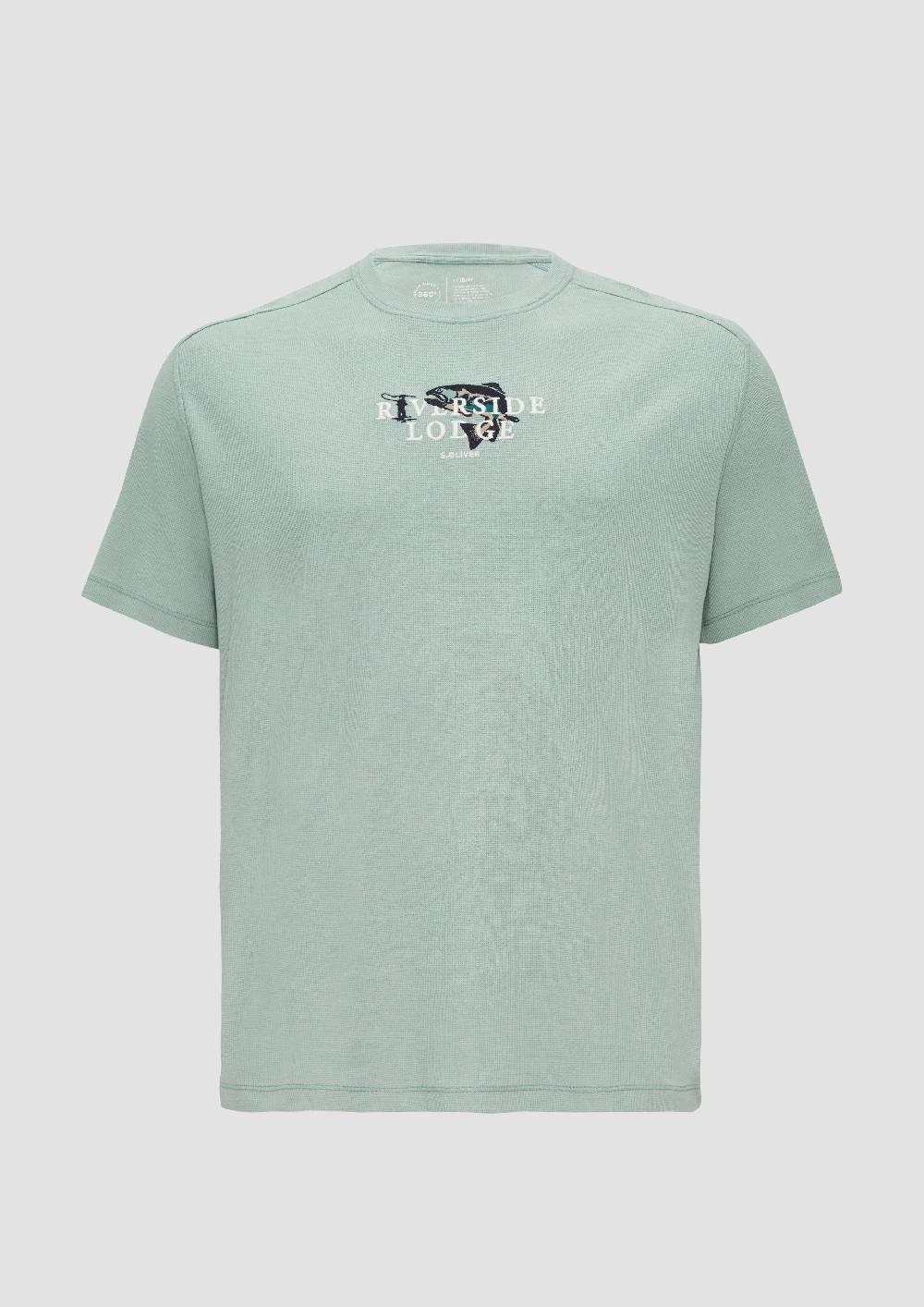 S.Oliver T-Shirt mit Stickerei aus Waffeljersey Osterangebot