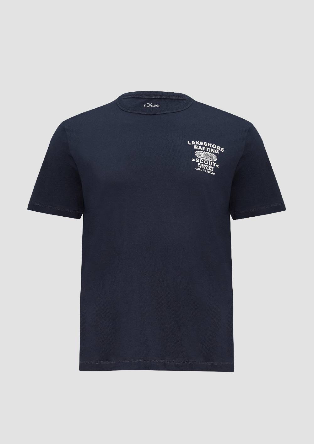 S.Oliver Baumwollshirt mit Frontprint Neueste Mode