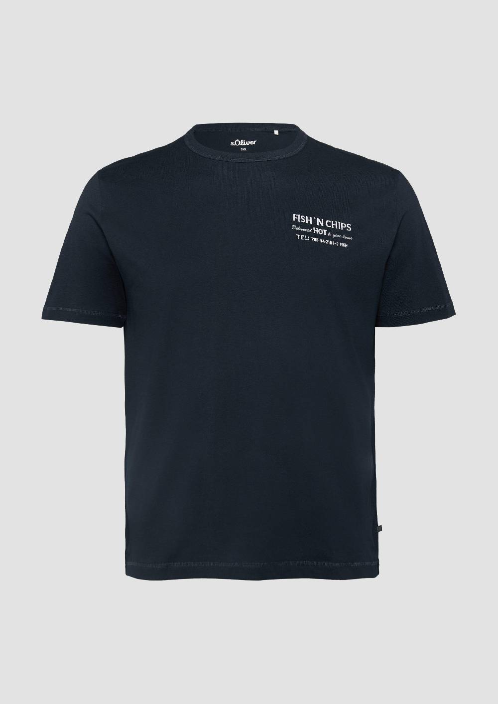 S.Oliver Baumwollshirt mit Frontprint Blitzangebot