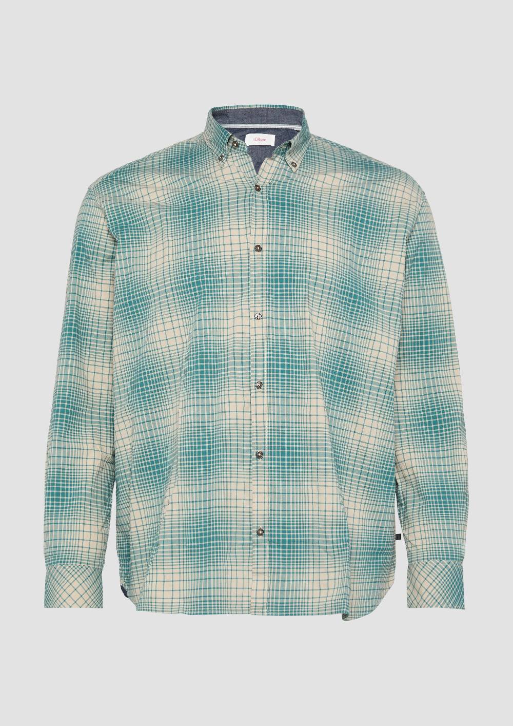 S.Oliver Hemd mit Button-Down-Kragen aus Baumwollstretch Kauf eins, bekomm eins gratis