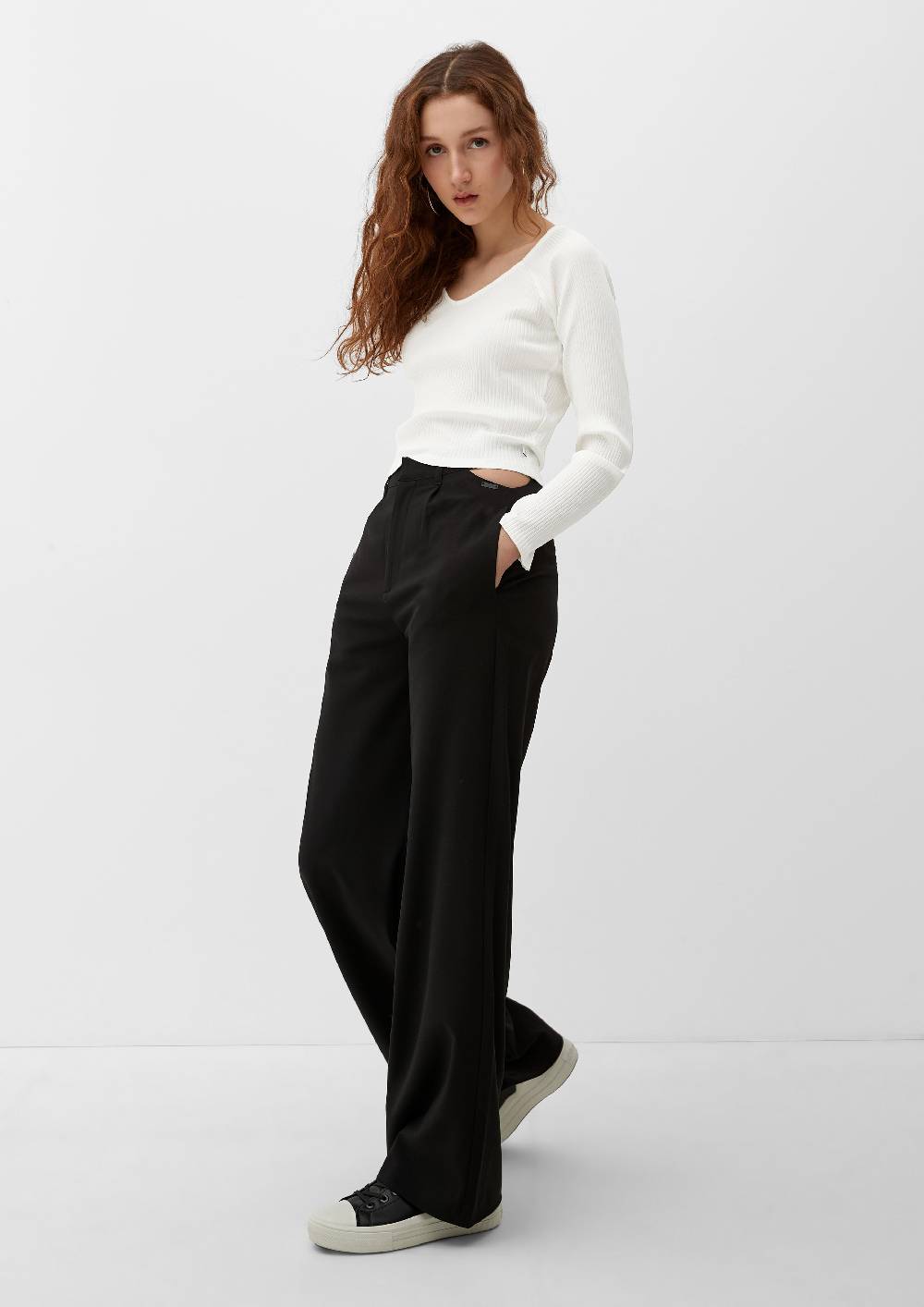 S.Oliver Longsleeve mit Rippstruktur Letzter Tag