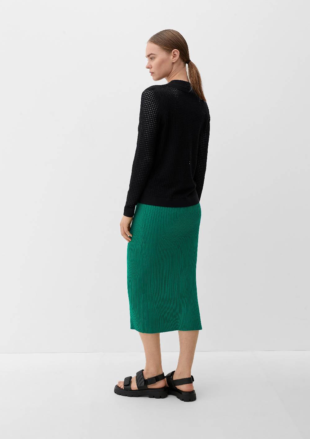 S.Oliver Pullover mit Lochmuster Black Friday Preise