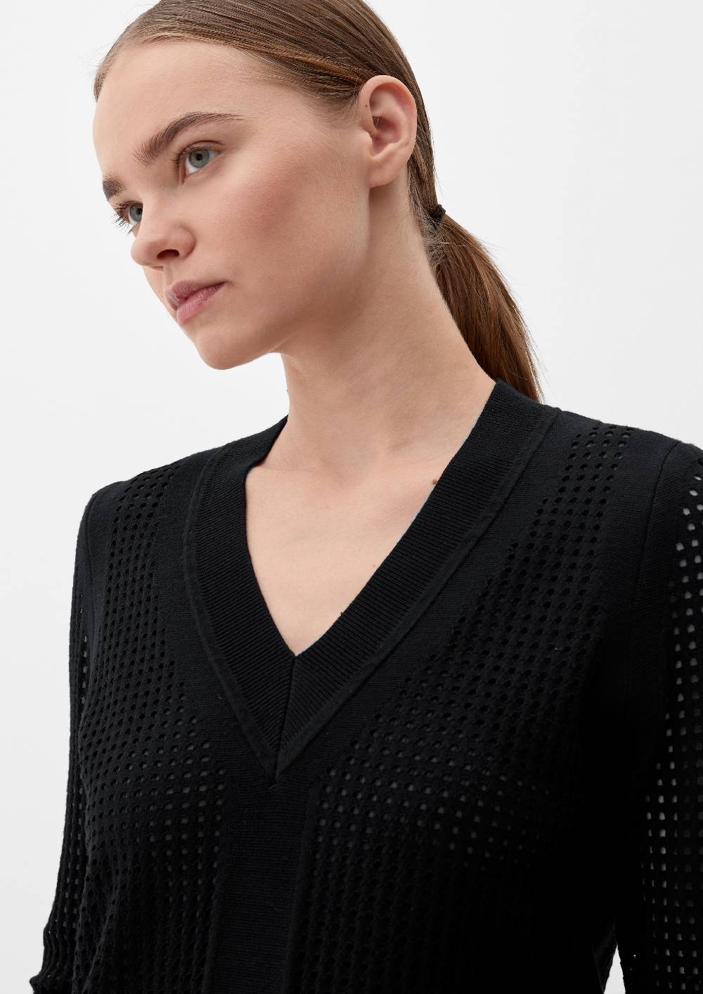 S.Oliver Pullover mit Lochmuster Black Friday Preise