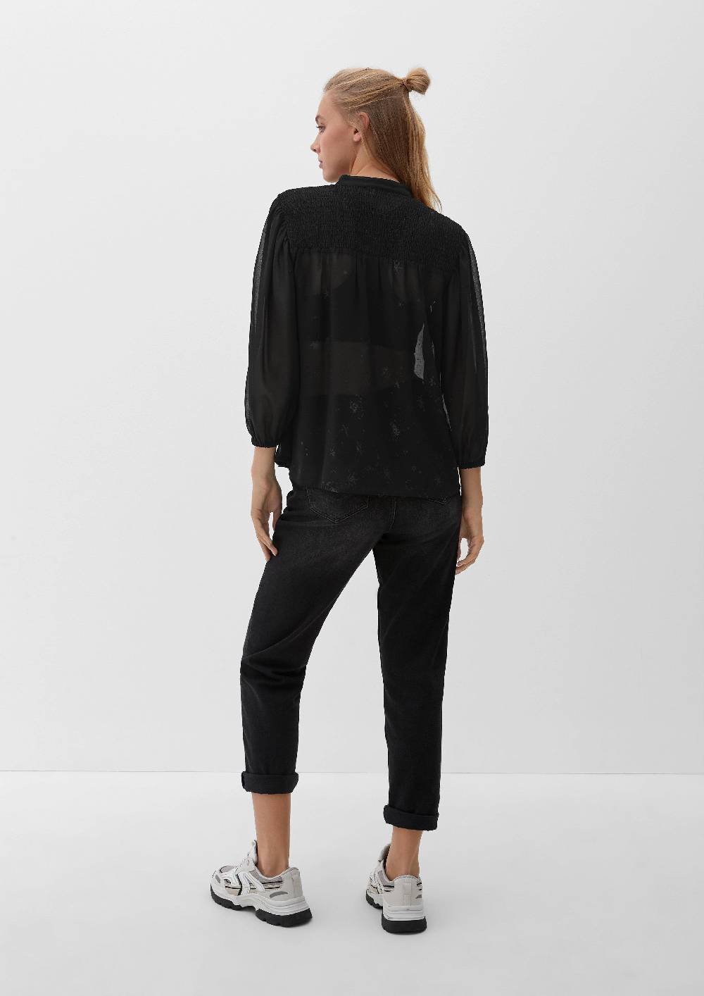 S.Oliver Blusenshirt mit abstraktem Muster Im Verkauf