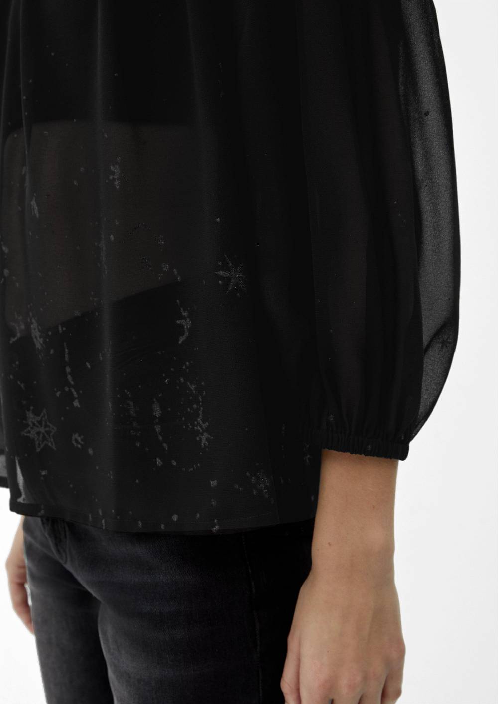 S.Oliver Blusenshirt mit abstraktem Muster Im Verkauf