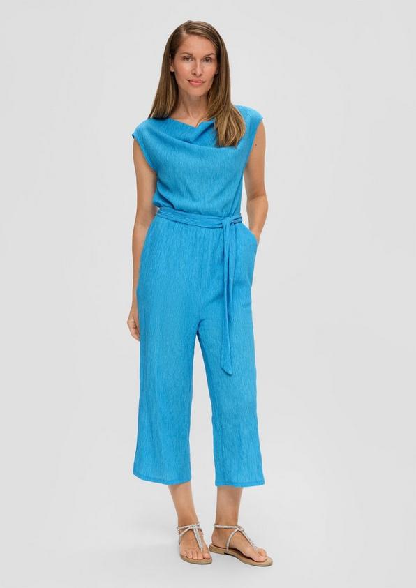 S.Oliver Jumpsuit mit Wasserfallausschnitt 50% Rabatt für begrenzte Zeit