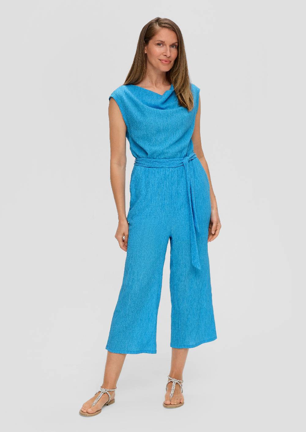 S.Oliver Jumpsuit mit Wasserfallausschnitt 50% Rabatt für begrenzte Zeit