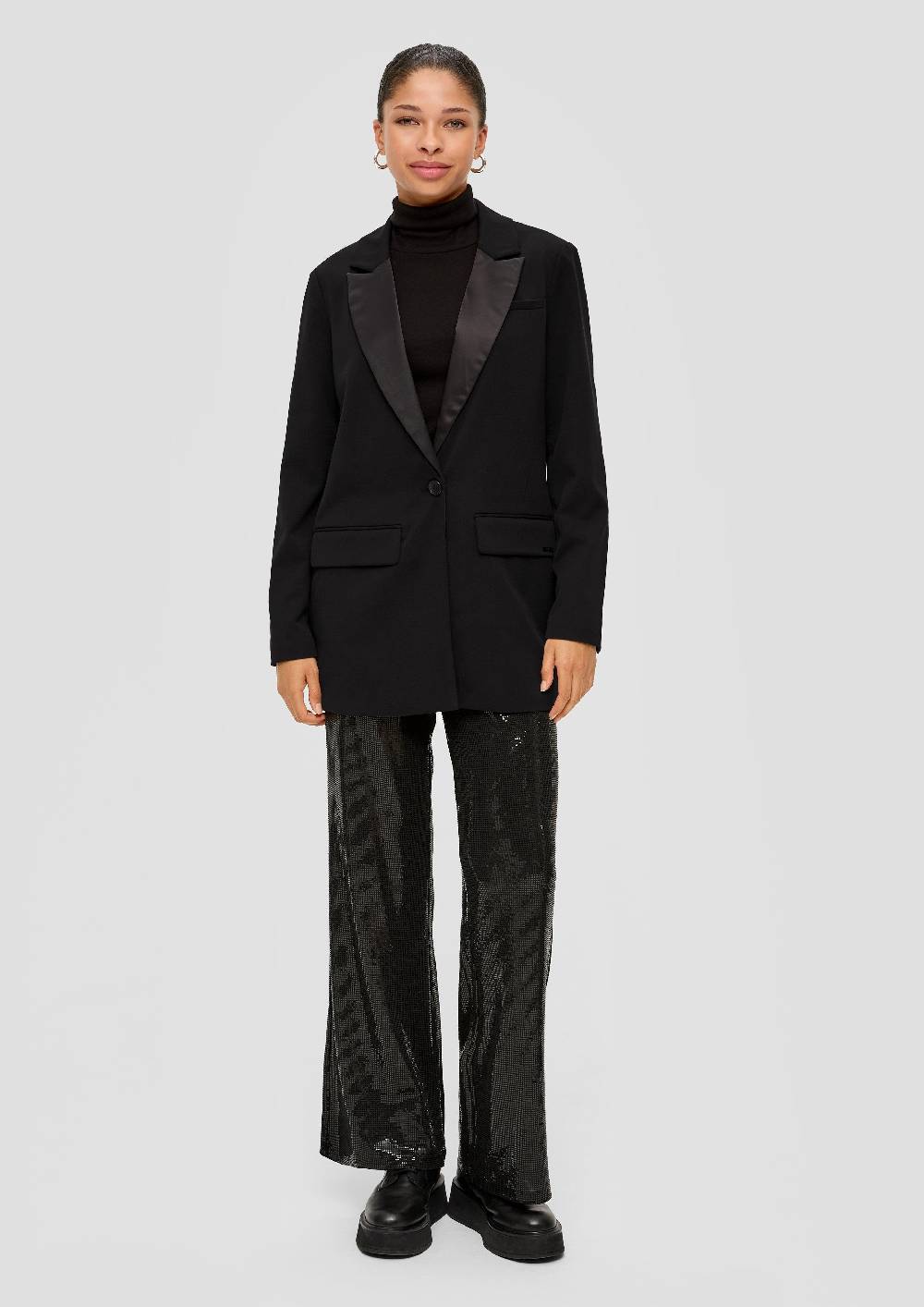 S.Oliver Blazer mit Satin-Kragen Rabatte dieses Monats