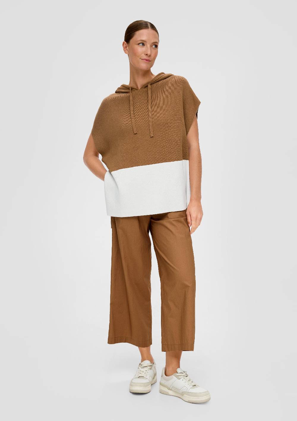 S.Oliver Strickponcho aus Viskosemix Outlet