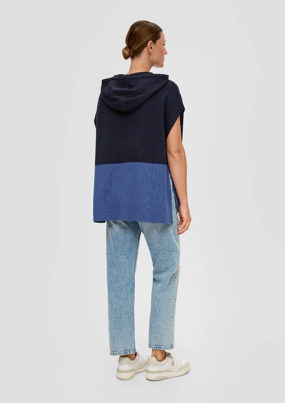 S.Oliver Strickponcho aus Viskosemix Auslauf