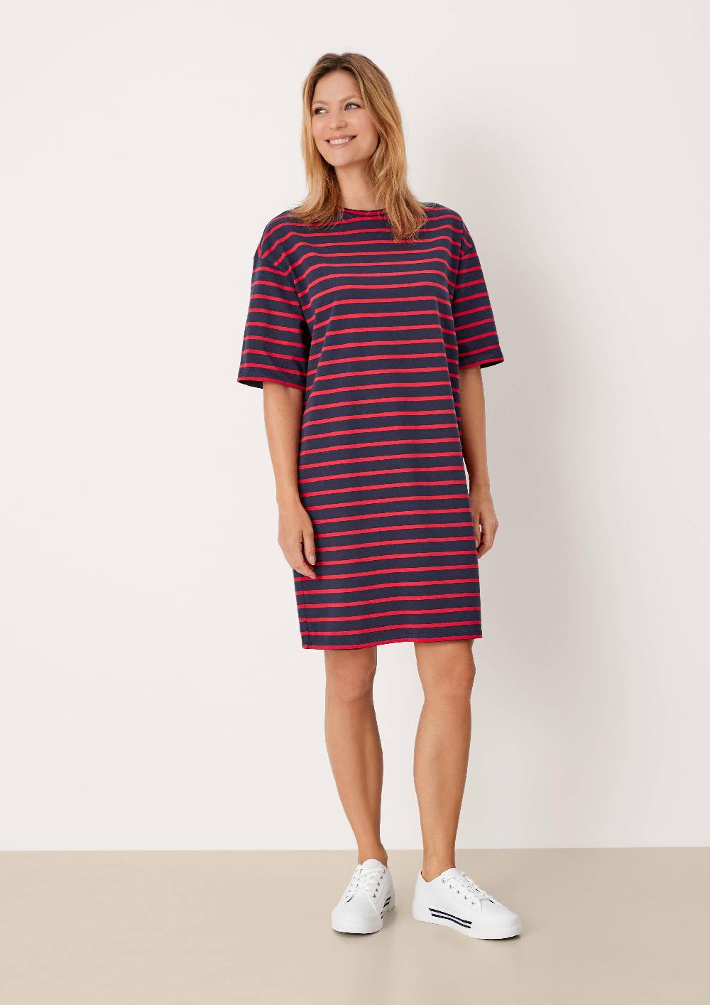 S.Oliver Sweatkleid mit Streifen im Angebot