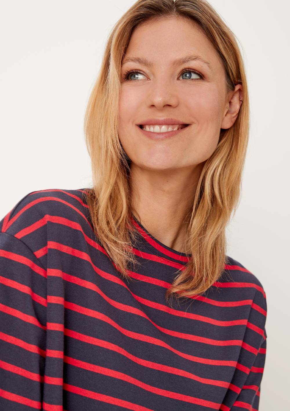 S.Oliver Sweatkleid mit Streifen im Angebot