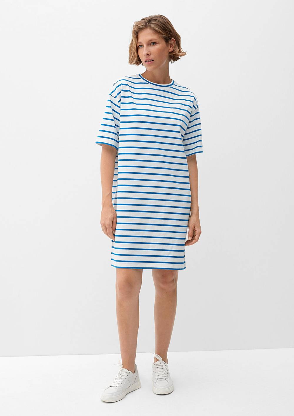 S.Oliver Sweatkleid mit Streifen Schlussverkauf
