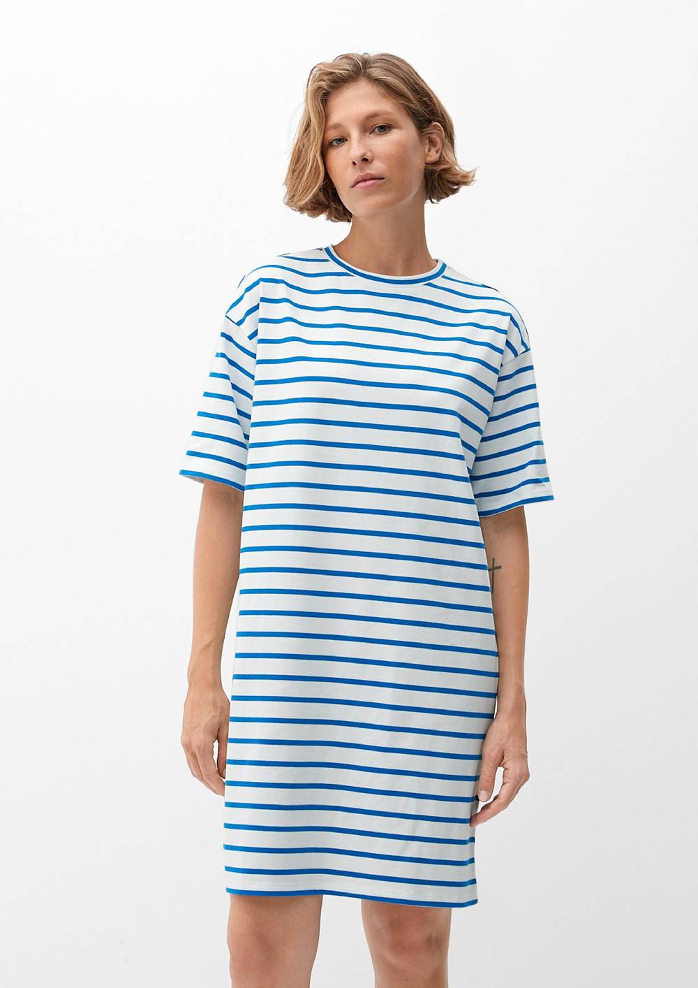 S.Oliver Sweatkleid mit Streifen Schlussverkauf