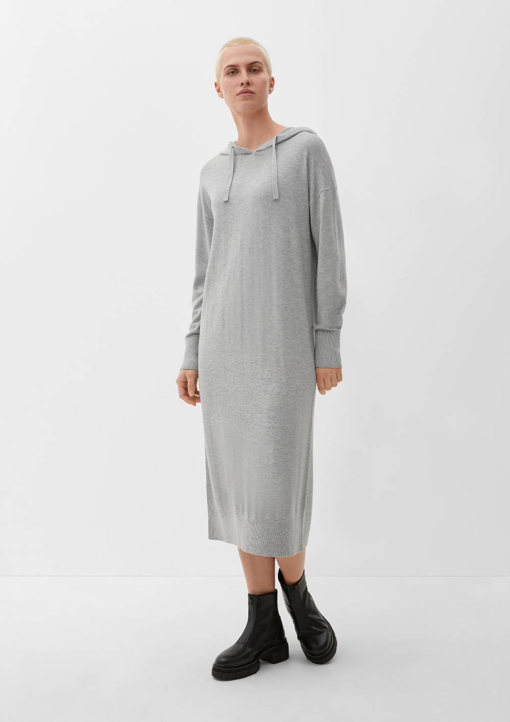S.Oliver Strickkleid mit Kapuze Fabrikverkauf