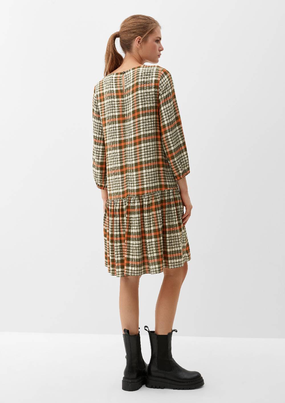 S.Oliver Volantkleid aus Viskosemix Blitzverkäufe
